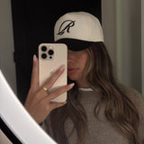 "R" Cap (Cream & Black)