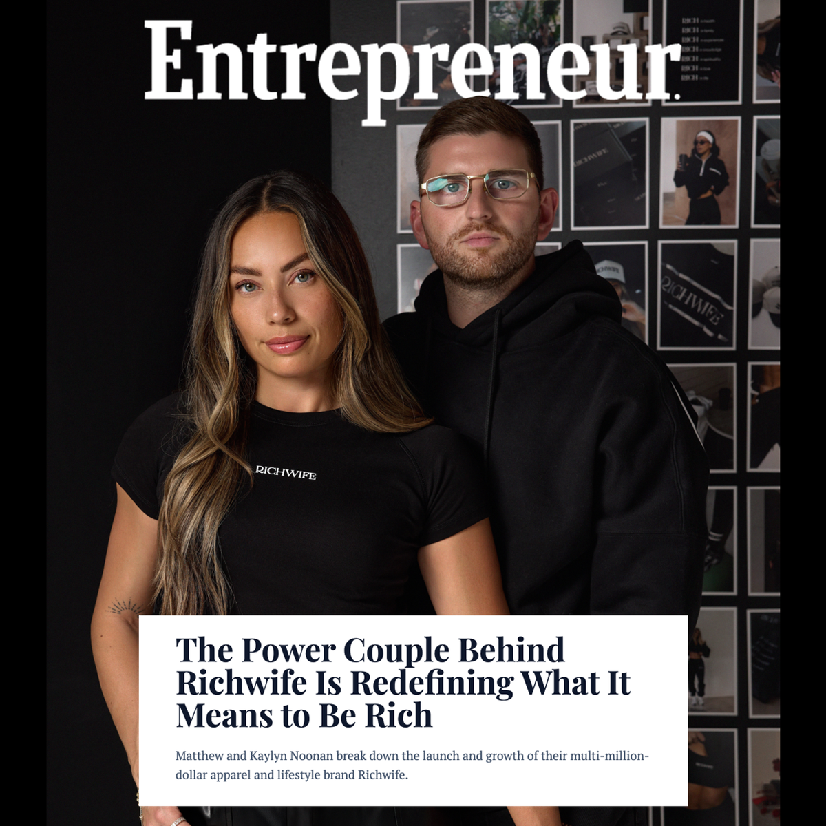 Redefining Rich: Kaylyn & Matthew Noonan Featured in Entrepreneur