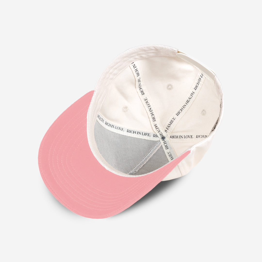 Richwife Cap (Cream & Pink)