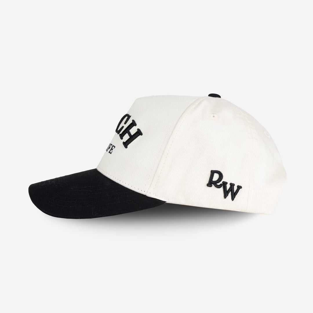 Rich In Life Cap (Cream & Black)