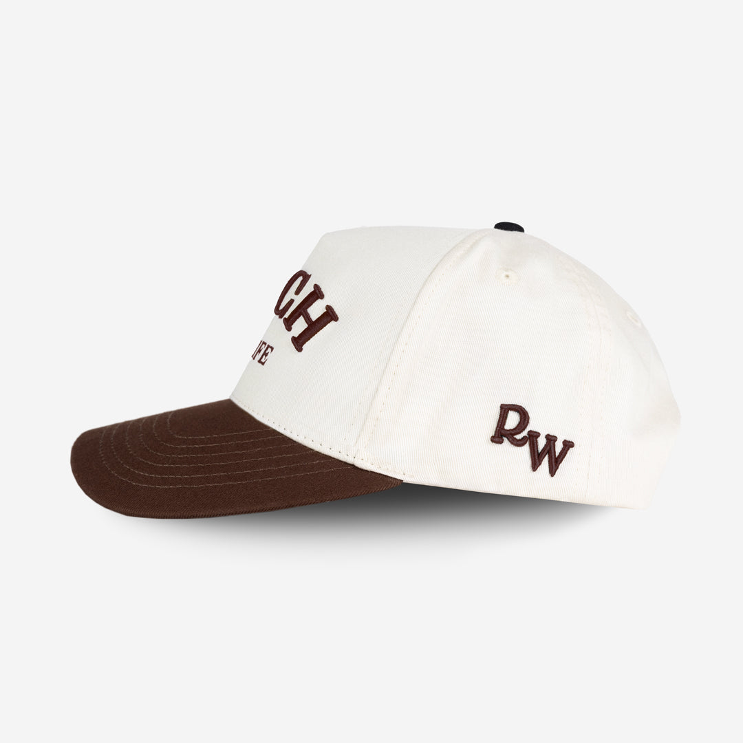 Rich In Life Cap (Cream & Brown)