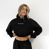 Richwife Crop Hoodie (Black)