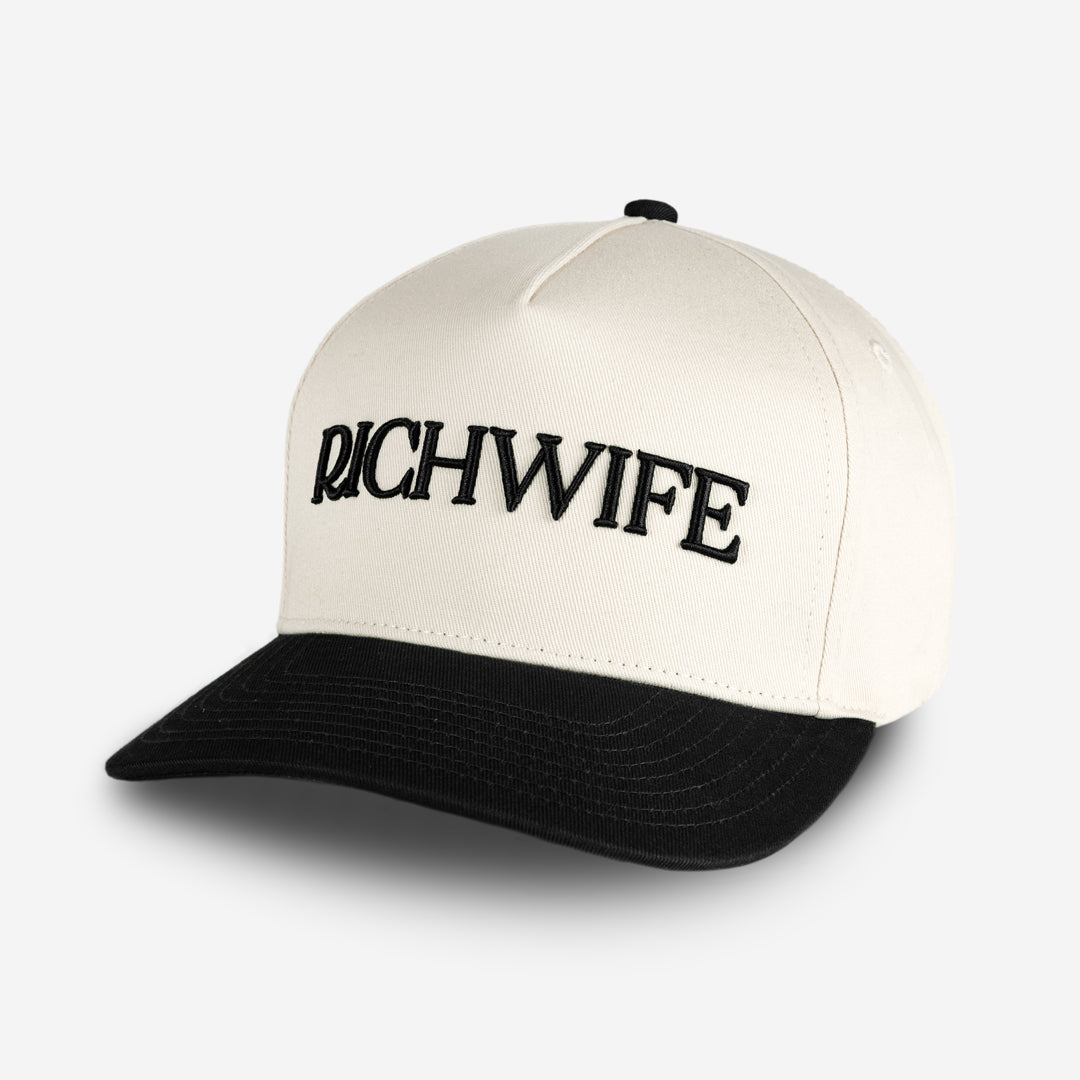 Richwife Cap (Cream & Black)