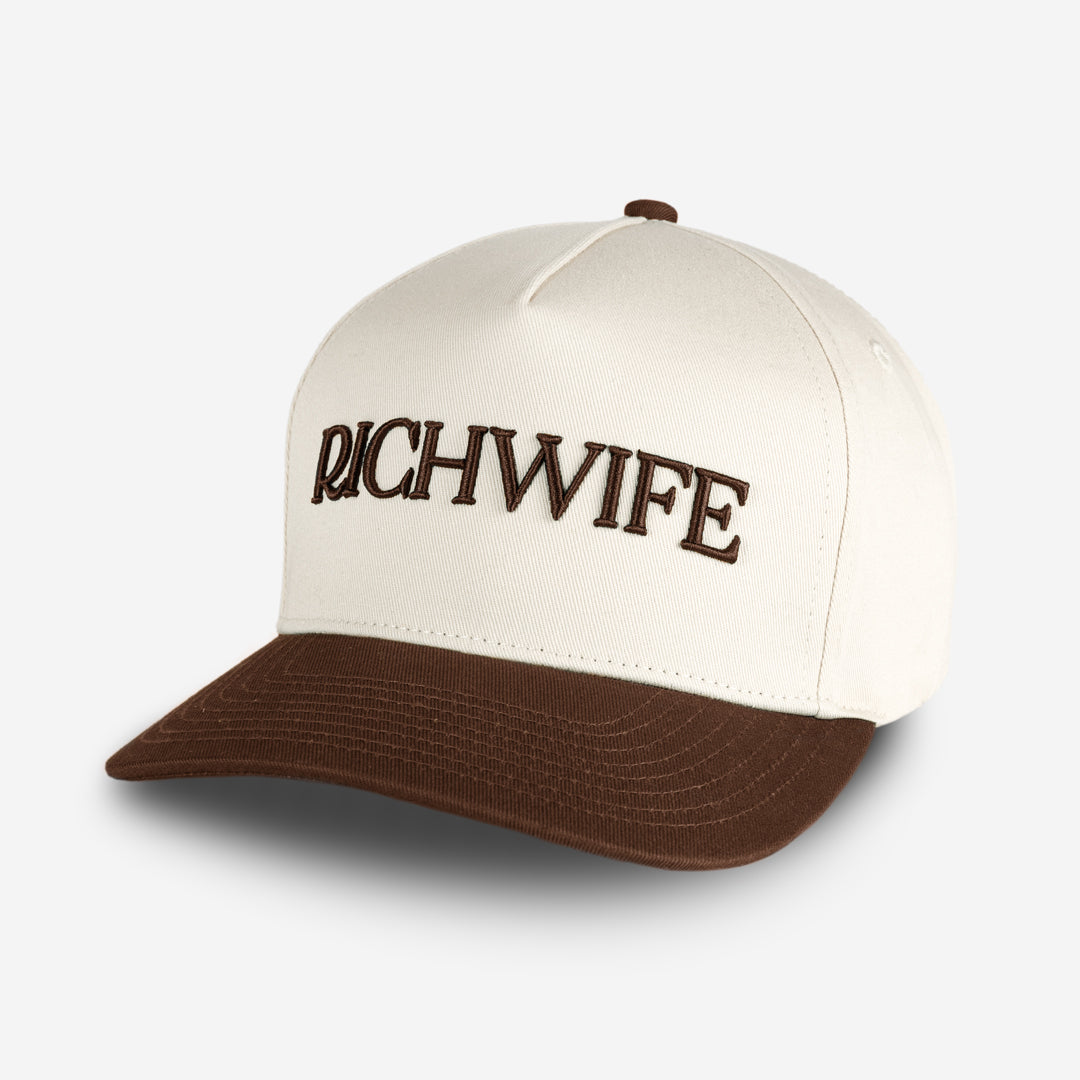 Richwife Cap (Cream & Brown)