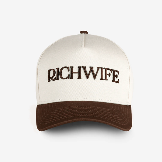 Richwife Cap (Cream & Brown)