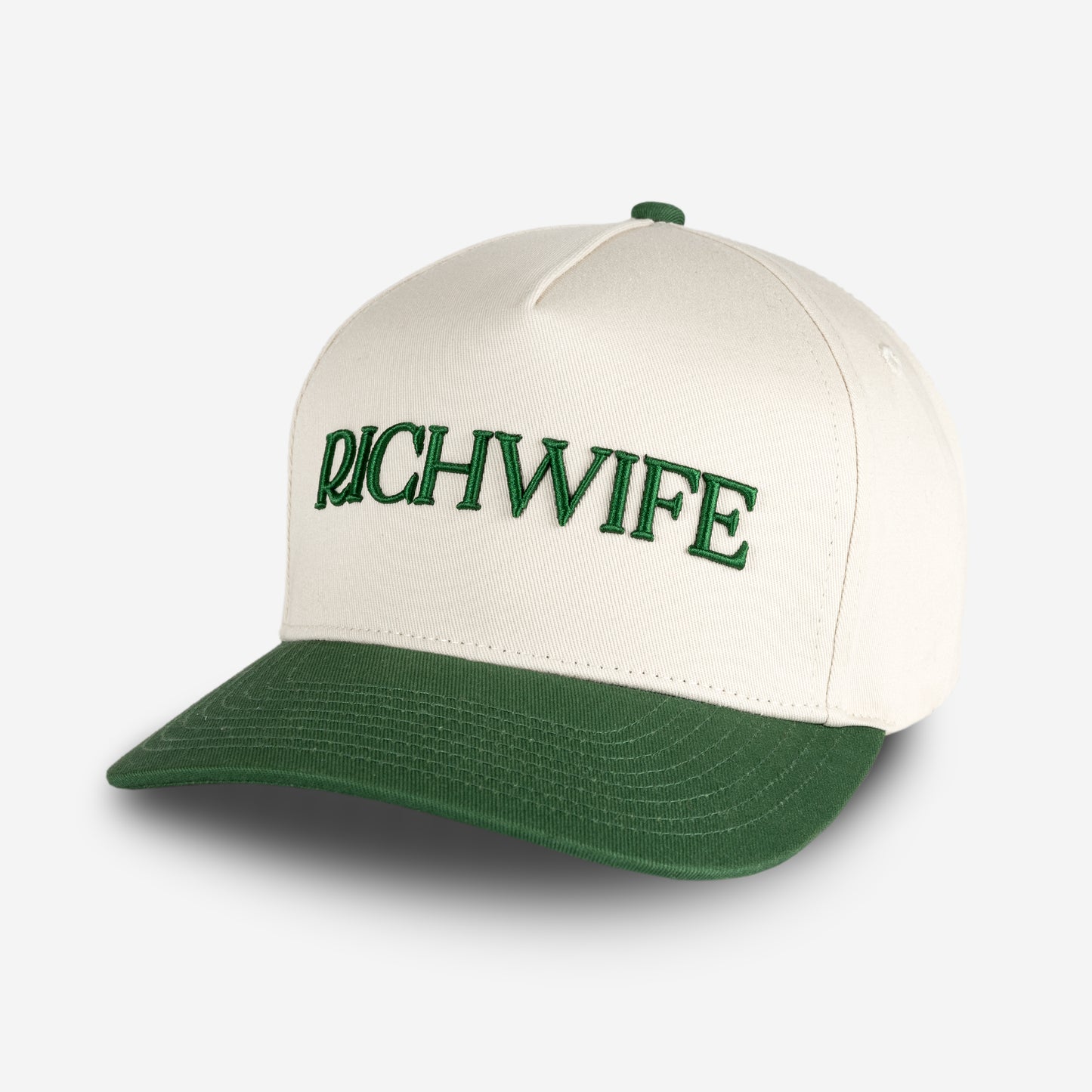 Richwife Cap (Cream & Green)