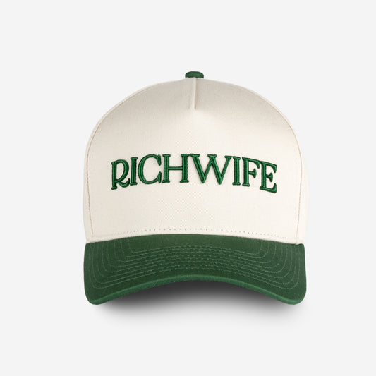 Richwife Cap (Cream & Green)