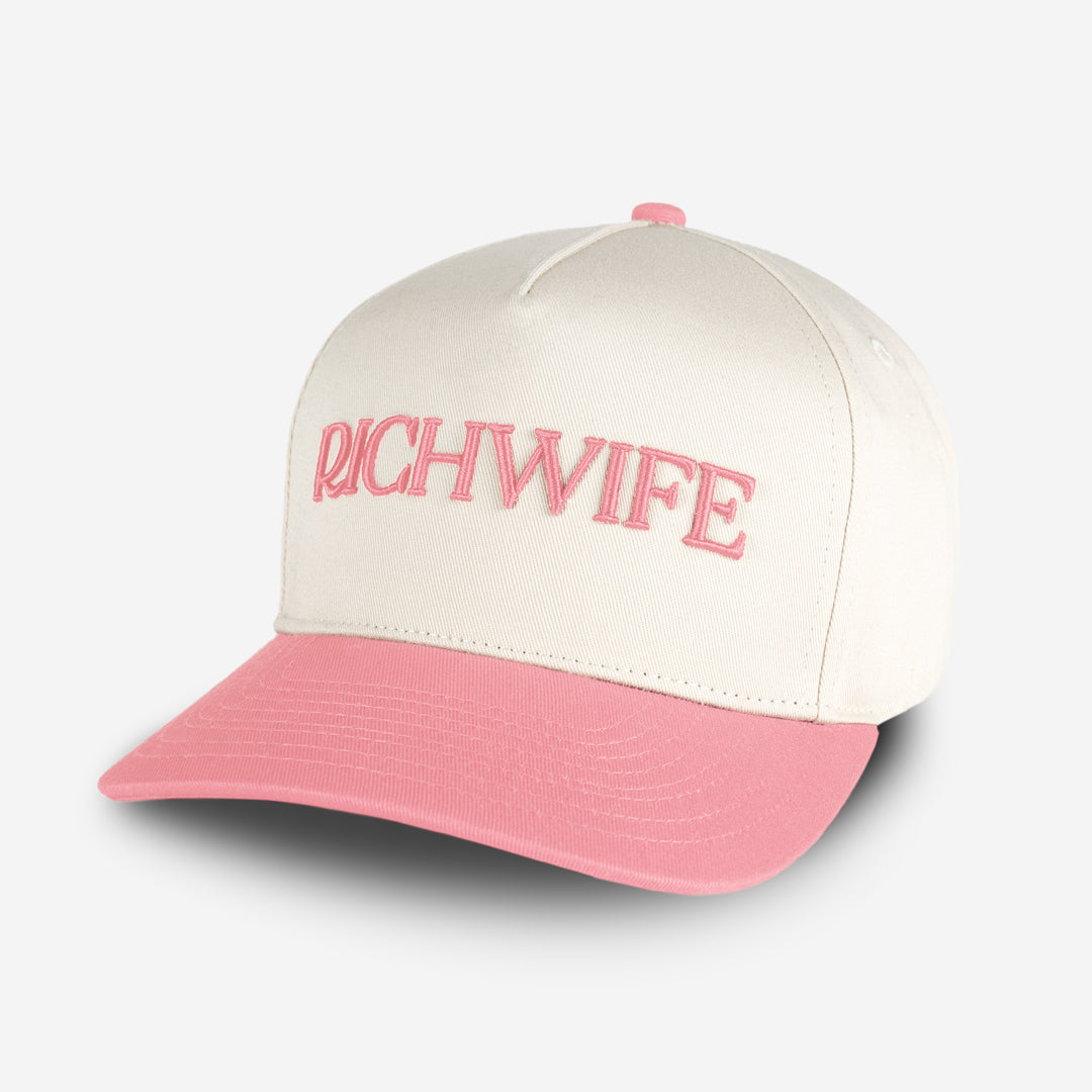 Richwife Cap (Cream & Pink)