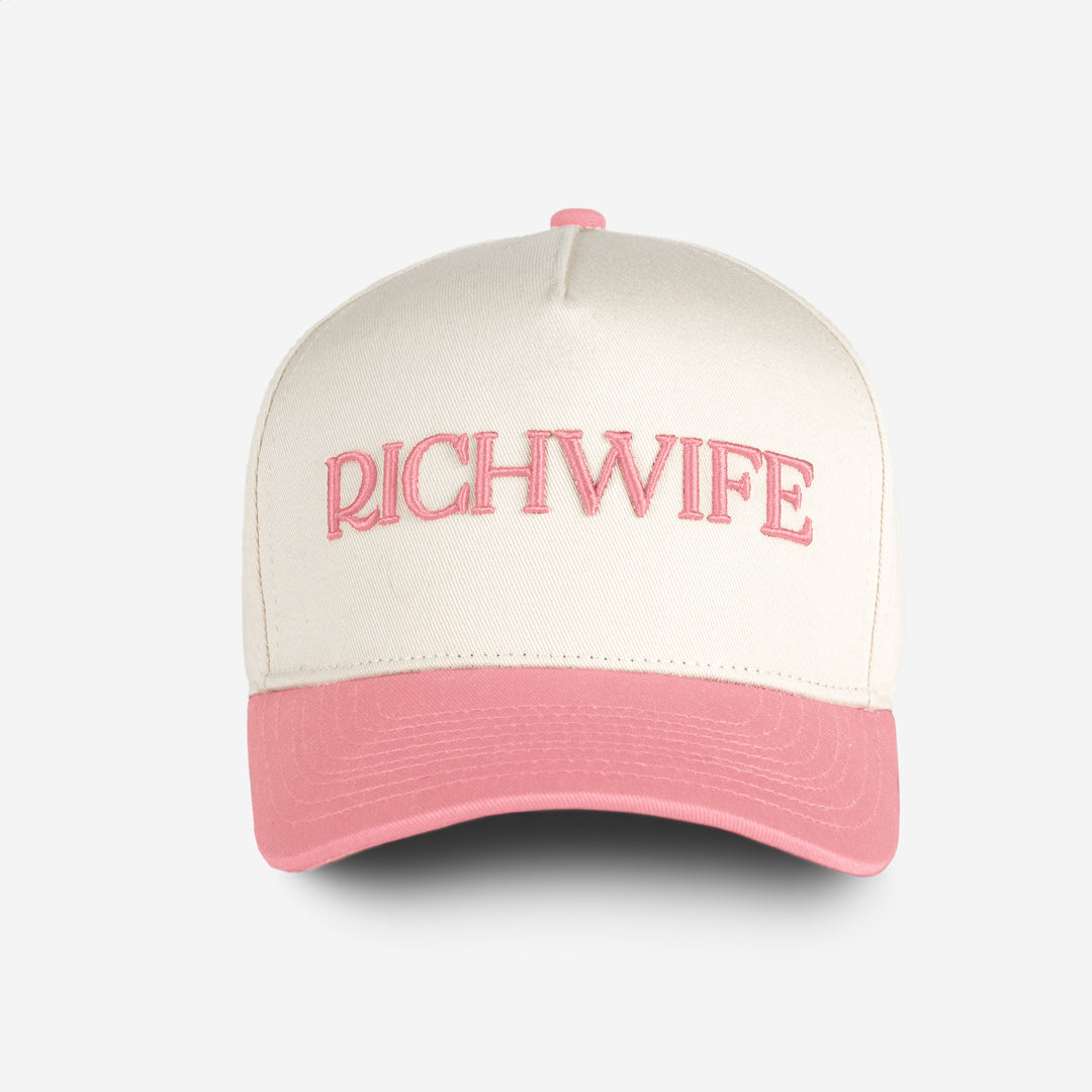 Richwife Cap (Cream & Pink)