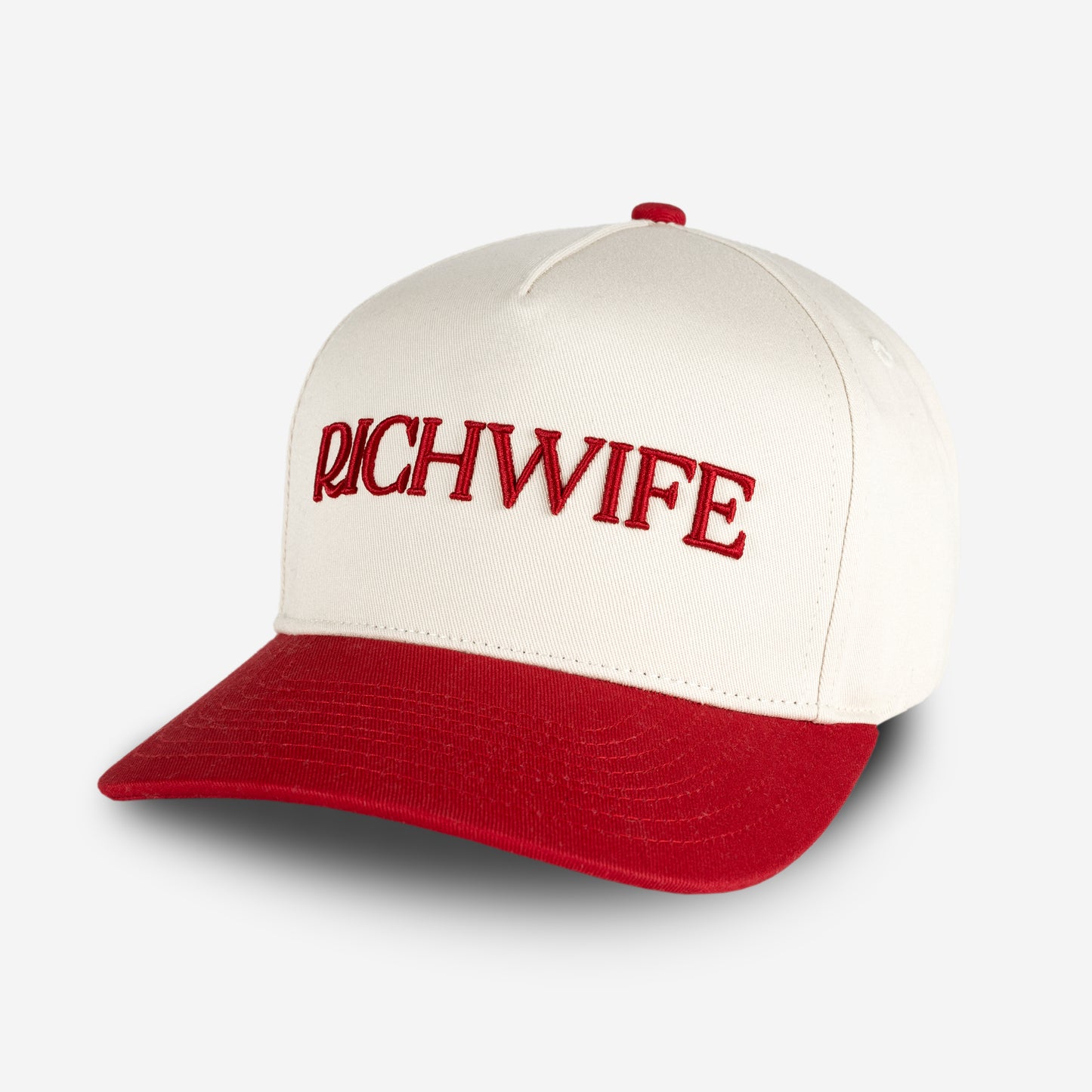 Richwife Cap (Cream & Red)