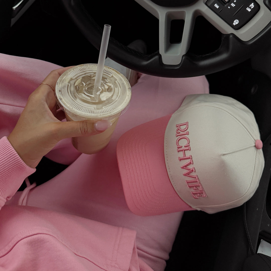 Richwife Cap (Cream & Pink)